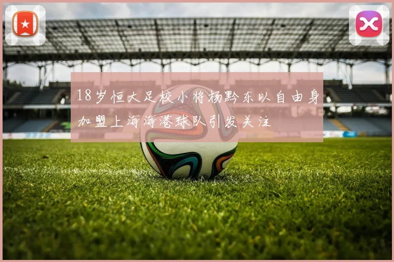 18岁恒大足校小将杨黔东以自由身加盟上海海港球队引发关注